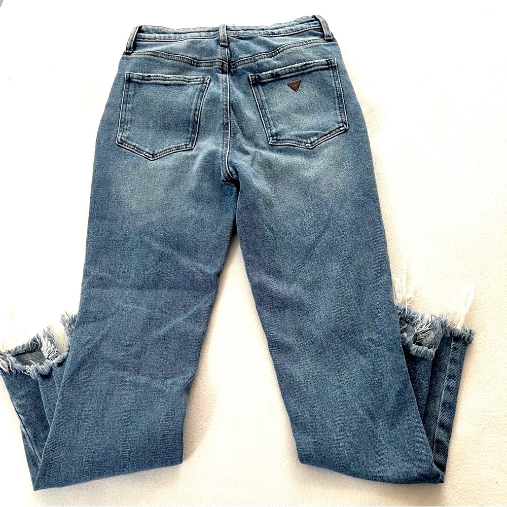 GUESS FACTORY Wome’ns Fringe High Rise Jean - Picture 4 of 14